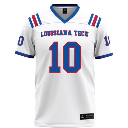 LA Tech - NCAA Football Legends : Colby Cameron - White Football Jersey-0