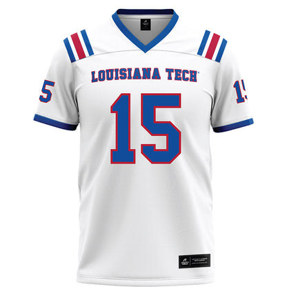 LA Tech - NCAA Football : Jay-T Jackson - White Football Jersey-0