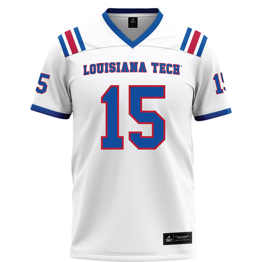LA Tech - NCAA Football : Jay-T Jackson - White Football Jersey-0