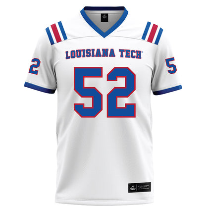 LA Tech - NCAA Football : Troy Smith III - White Football Jersey-0