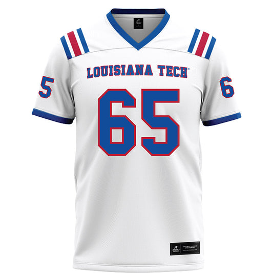 LA Tech - NCAA Football Legends : Kody Russey - White Football Jersey-0