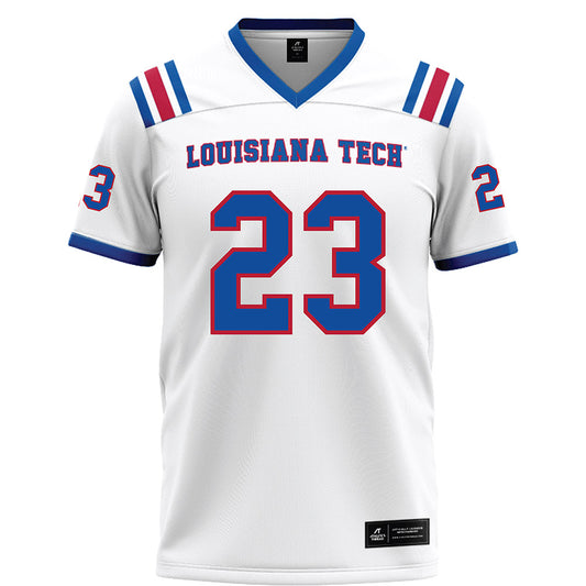 LA Tech - NCAA Football Legends : Kentrell Brice - White Football Jersey-0