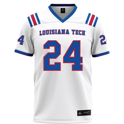 LA Tech - NCAA Football : Fredrick Robertson - White Football Jersey