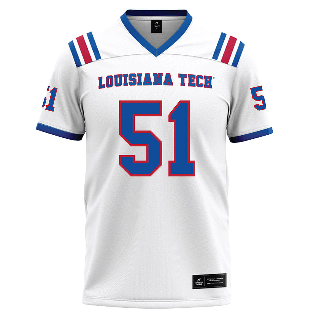 LA Tech - NCAA Football Legends : Josh Cuthbert - White Football Jersey-0