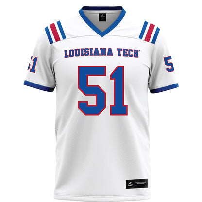 LA Tech - NCAA Football Legends : Josh Cuthbert - White Football Jersey-0