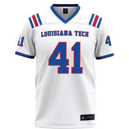 LA Tech - NCAA Football : Ean Burch - White Football Jersey