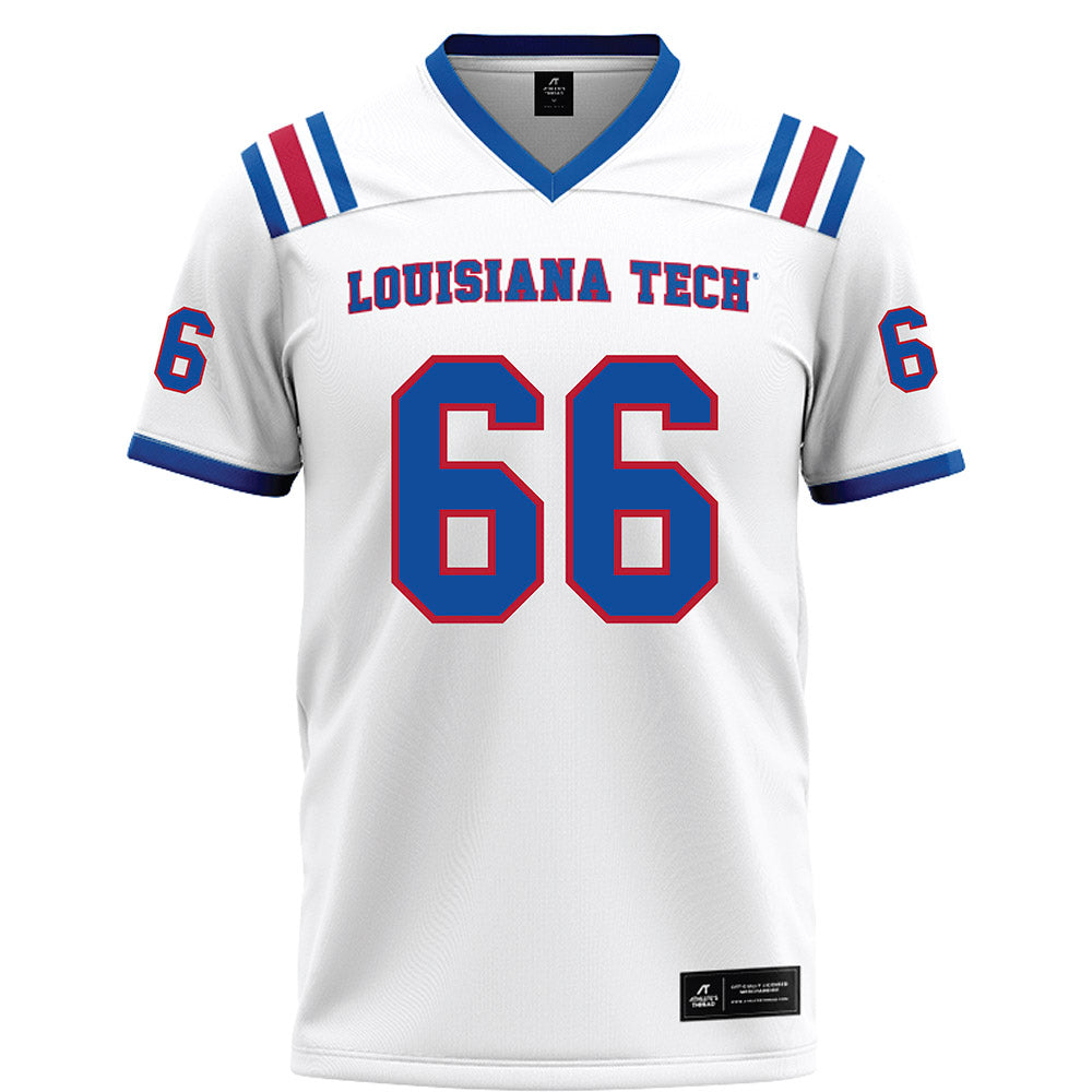 LA Tech - NCAA Football : Will Hutchens - White Football Jersey-0