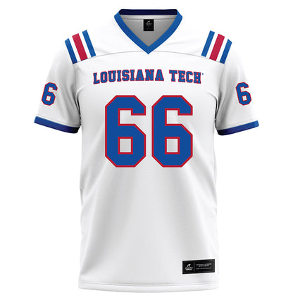 LA Tech - NCAA Football : Will Hutchens - White Football Jersey-0