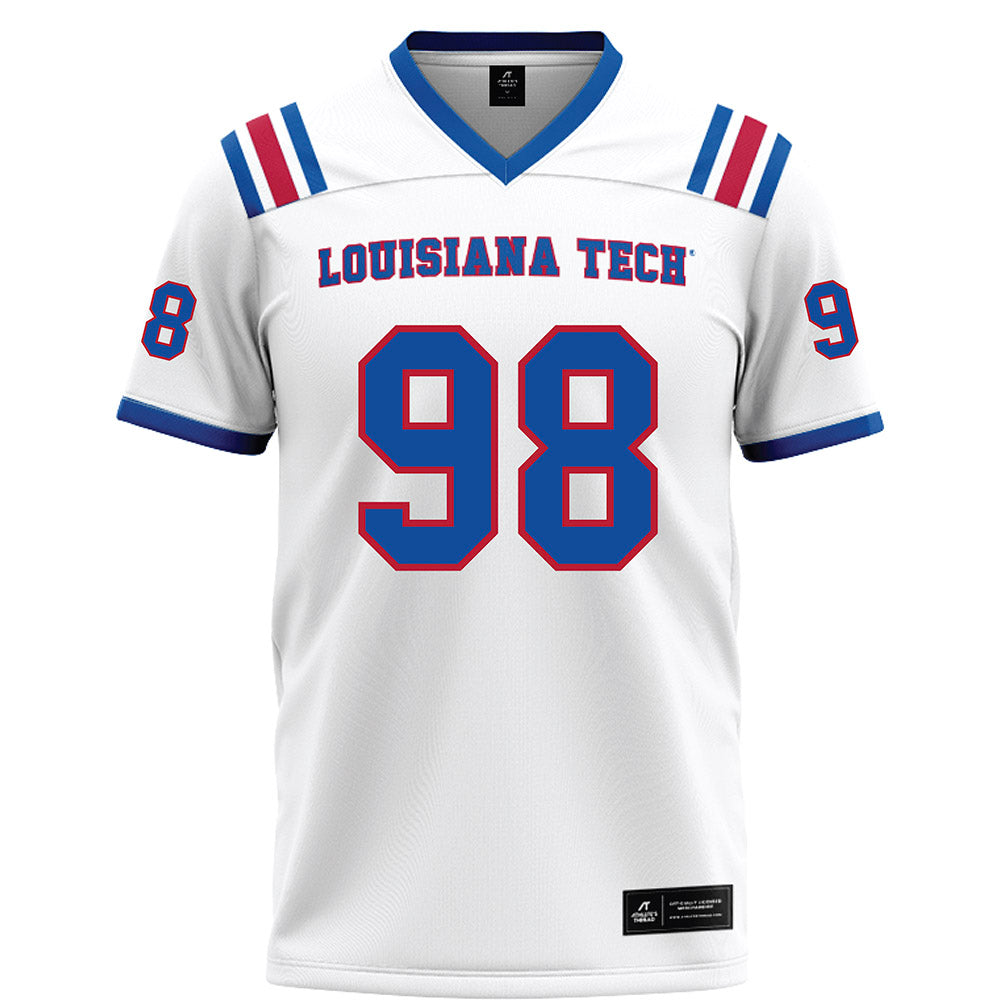 LA Tech - NCAA Football : Donovan Rieman - White Football Jersey-0
