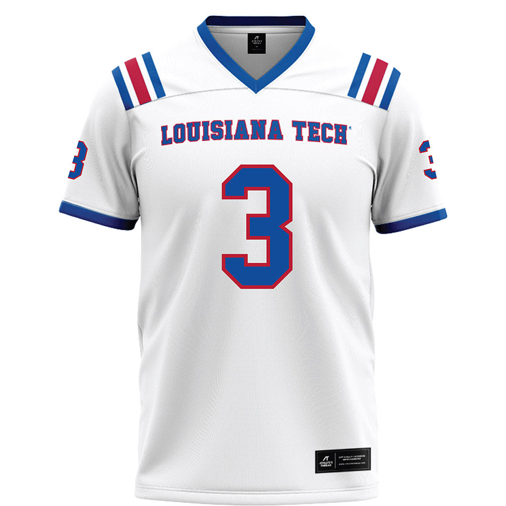 LA Tech - NCAA Football : Dedrick Latulas - White Football Jersey-0