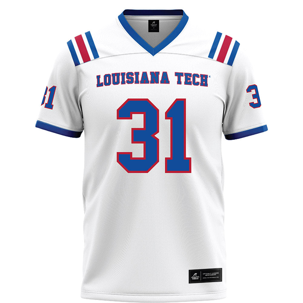 LA Tech - NCAA Football : Will Fendley - White Football Jersey-0