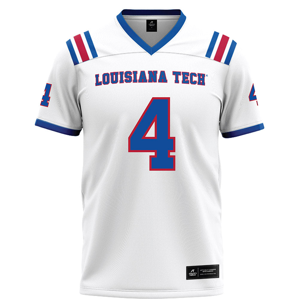 LA Tech - NCAA Football Legends : Quinton Patton - White Football Jersey-0