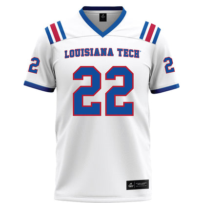 LA Tech - NCAA Football : Omiri Wiggins - White Football Jersey