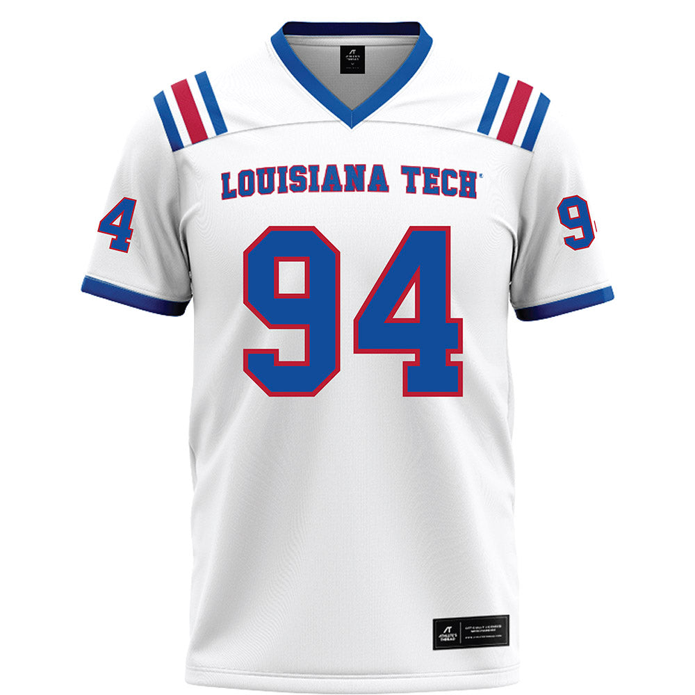 LA Tech - NCAA Football : Emmanuel Oguns - White Football Jersey-0