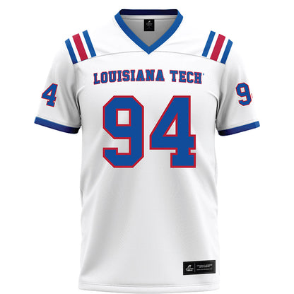 LA Tech - NCAA Football : Emmanuel Oguns - White Football Jersey-0