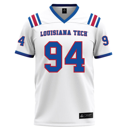 LA Tech - NCAA Football : Emmanuel Oguns - White Football Jersey-0