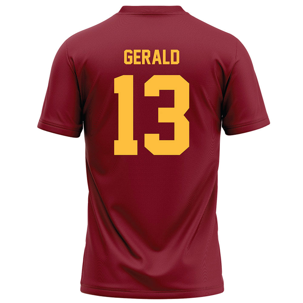 Minnesota - NCAA Football : Mike Gerald - Maroon Football Jersey-1