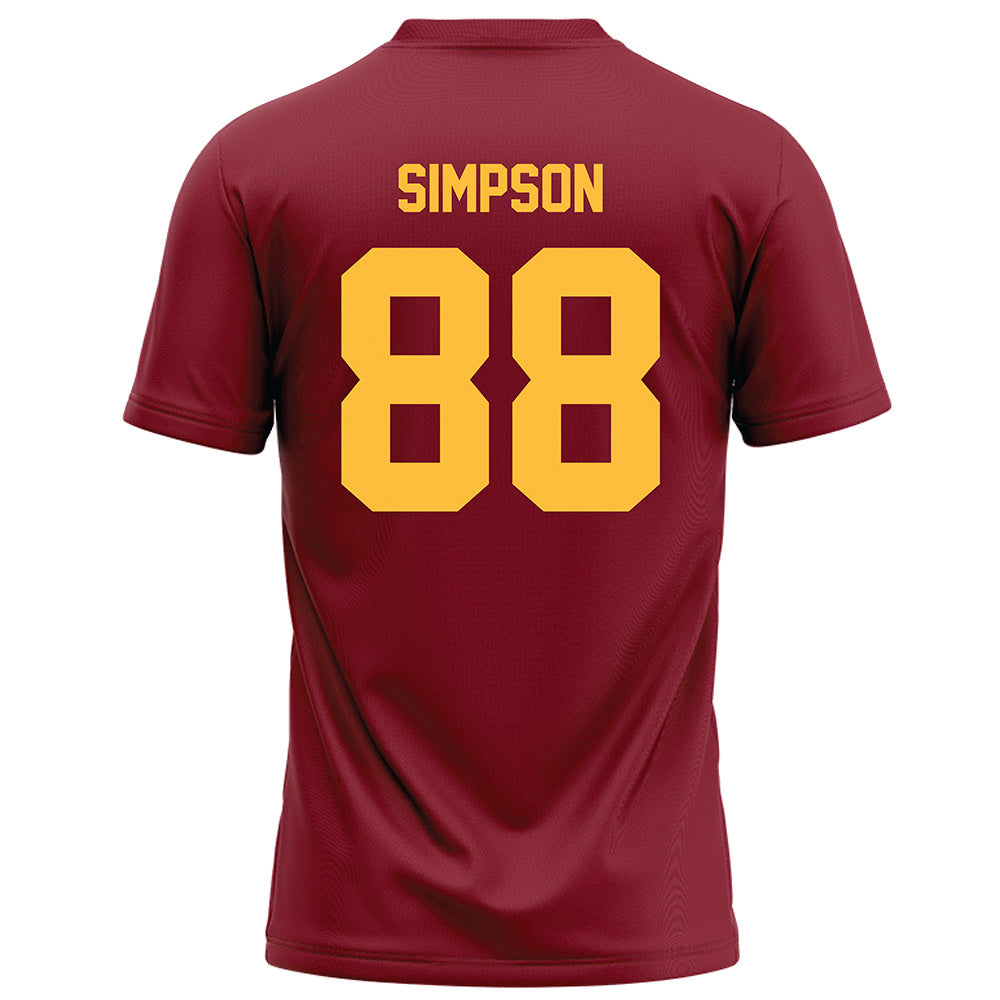 Minnesota - NCAA Football : Jacob Simpson - Maroon Football Jersey-1