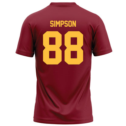 Minnesota - NCAA Football : Jacob Simpson - Maroon Football Jersey-1