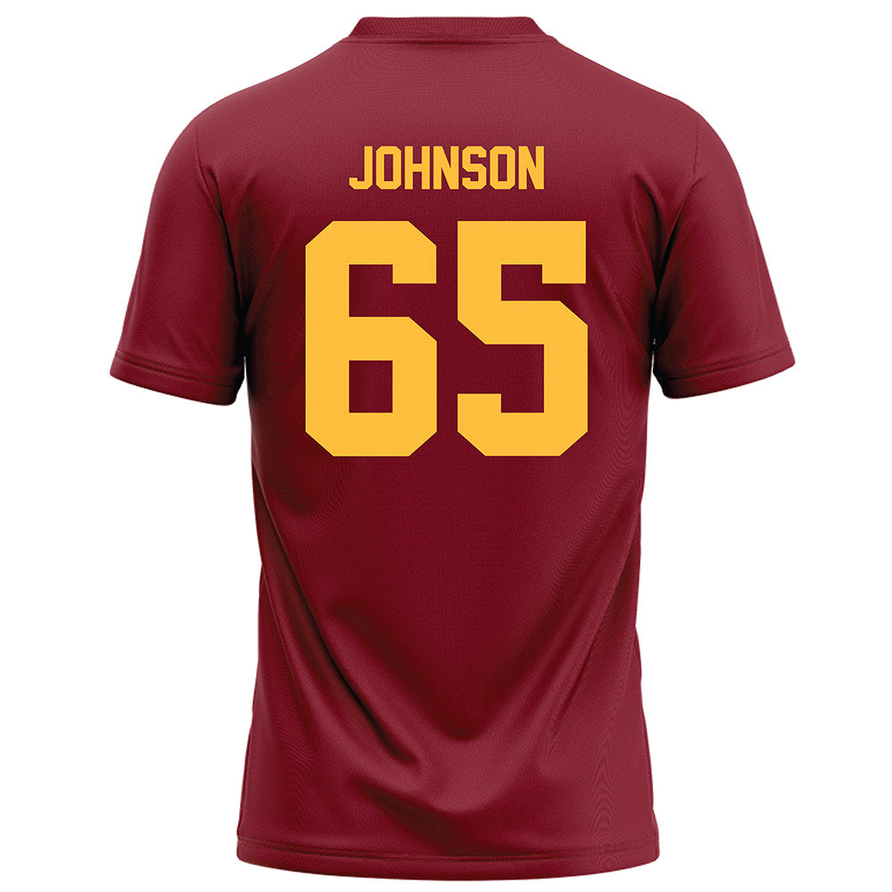 Minnesota - NCAA Football : Greg Johnson - Maroon Football Jersey-1