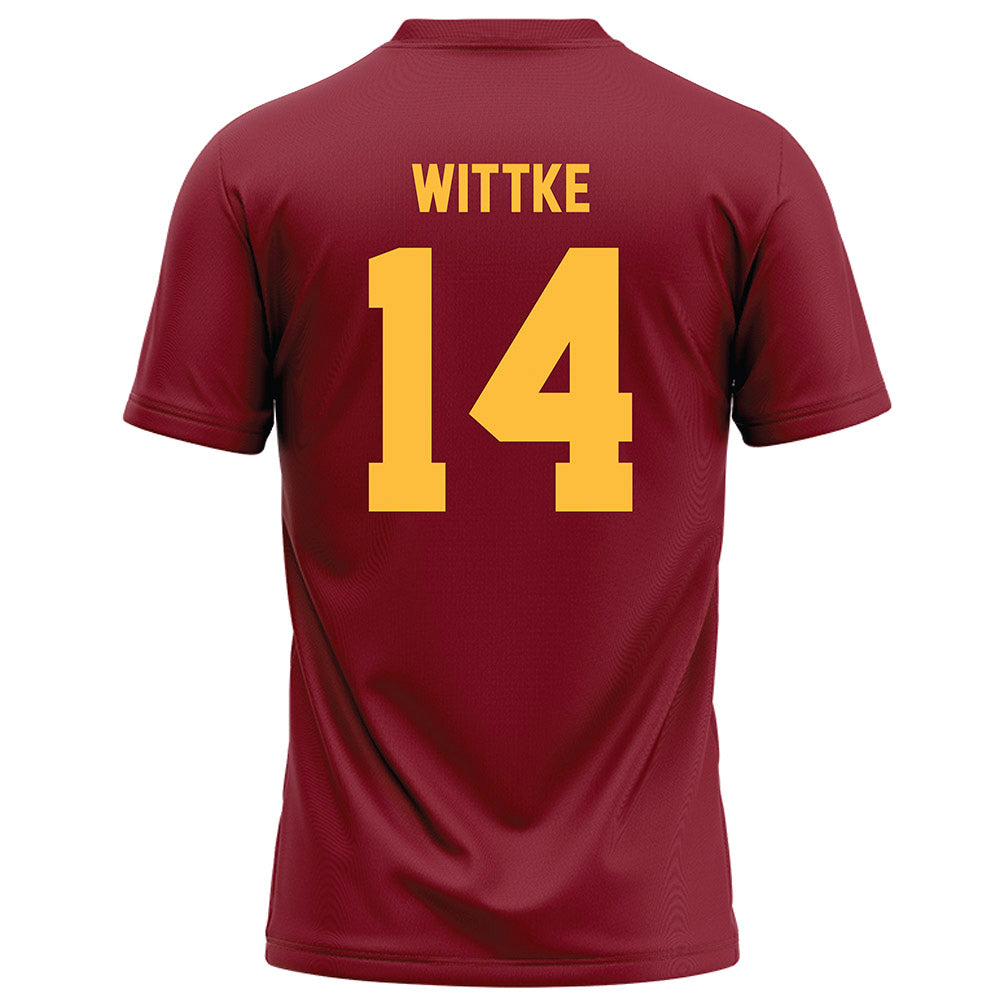 Minnesota - NCAA Football : Dylan Wittke - Maroon Football Jersey-1