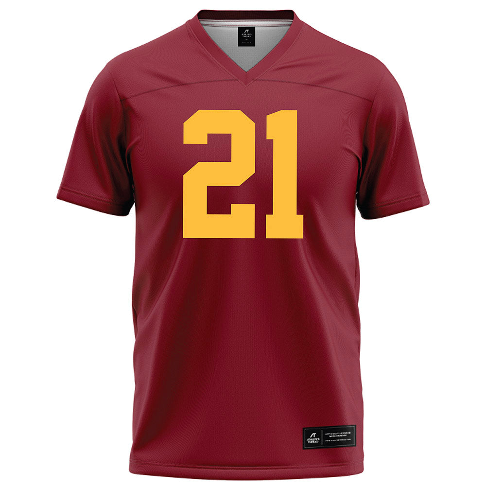 Minnesota - NCAA Football : Grant Washington - Maroon Football Jersey-0