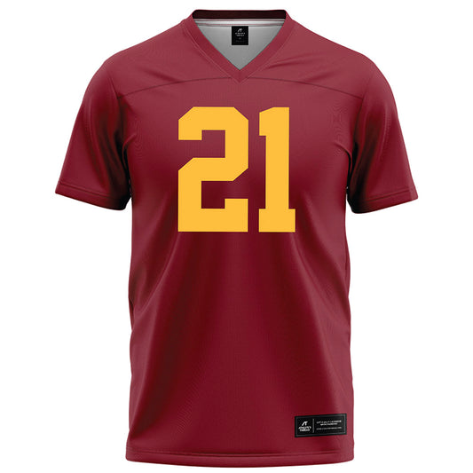 Minnesota - NCAA Football : Grant Washington - Maroon Football Jersey-0