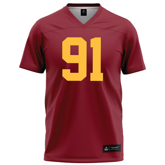 Minnesota - NCAA Football : Deven Eastern - Maroon Football Jersey-0