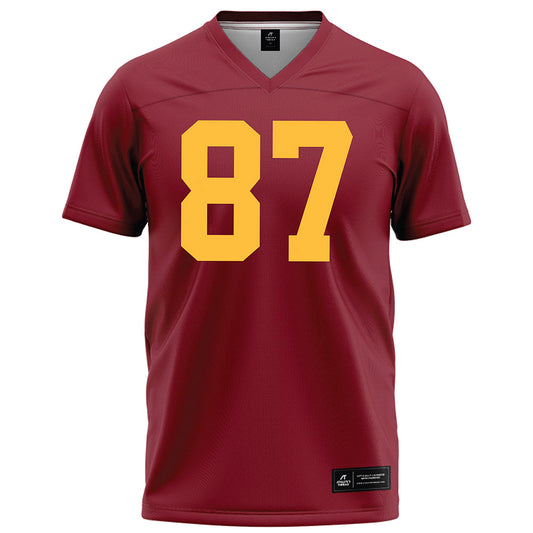 Minnesota - NCAA Football : Drew Biber - Maroon Football Jersey-0