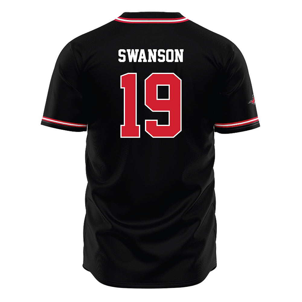 Fairfield - NCAA Baseball : Boden Swanson - Black Jersey-1