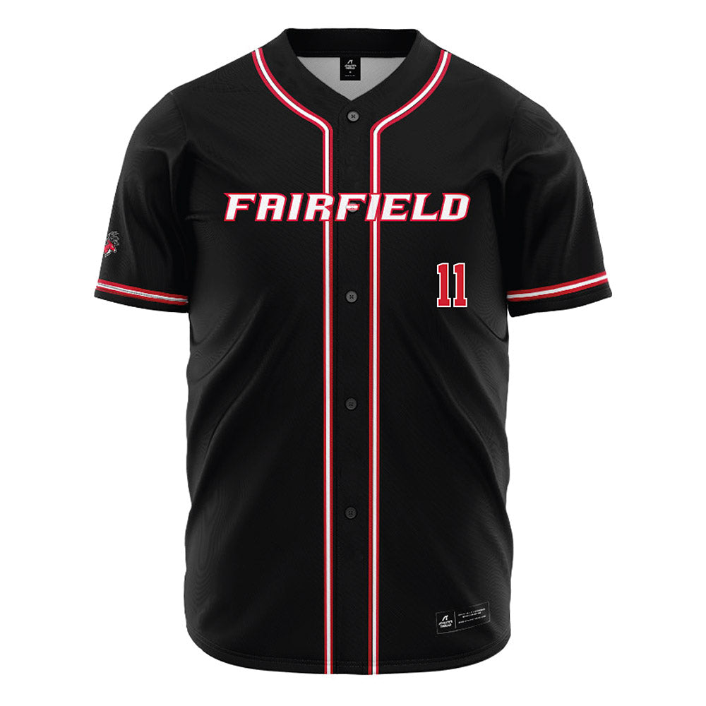 Fairfield - NCAA Baseball : Harrison Engle - Black Jersey-0