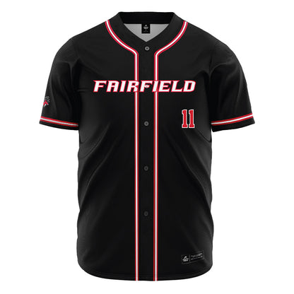 Fairfield - NCAA Baseball : Harrison Engle - Black Jersey-0