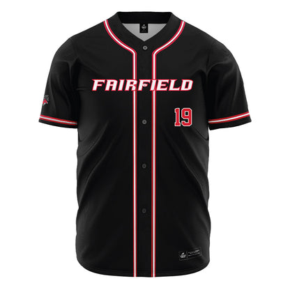 Fairfield - NCAA Baseball : Boden Swanson - Black Jersey-0