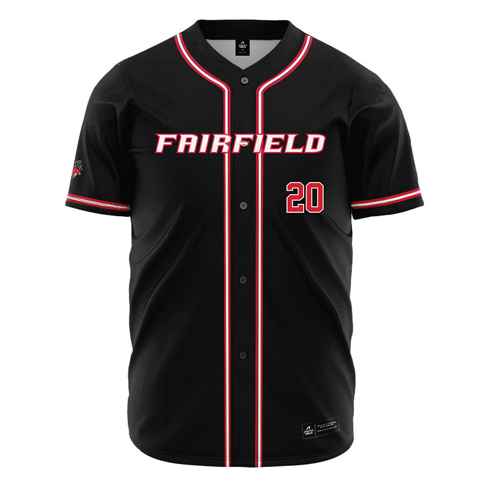 Fairfield - NCAA Baseball : Joseph Chambers - Black Jersey-0