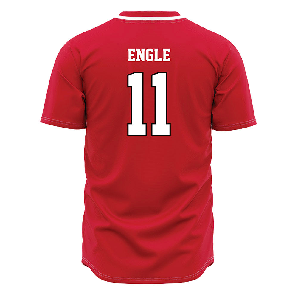 Fairfield - NCAA Baseball : Harrison Engle - Red Jersey-1