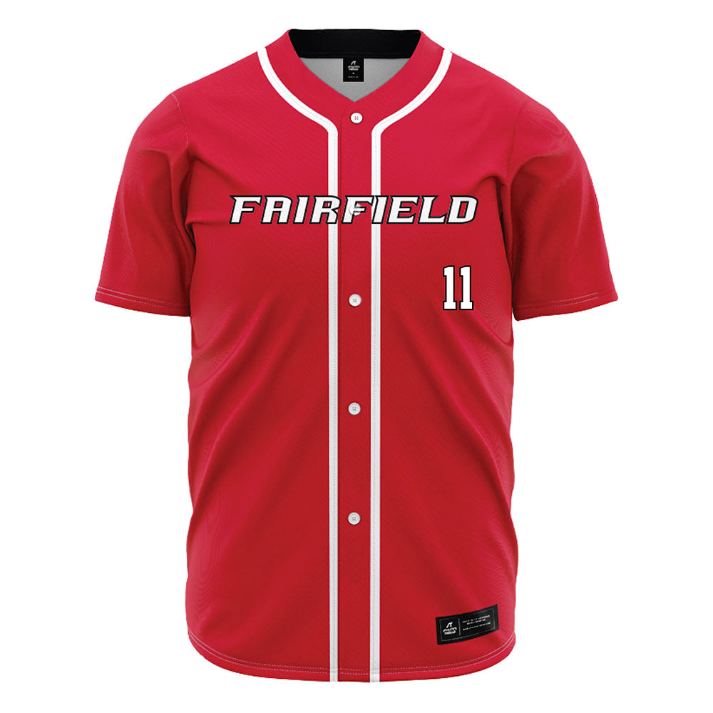 Fairfield - NCAA Baseball : Harrison Engle - Red Jersey-0