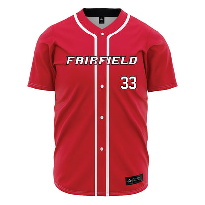 Fairfield - NCAA Baseball : Dom Gabardi - Red Jersey