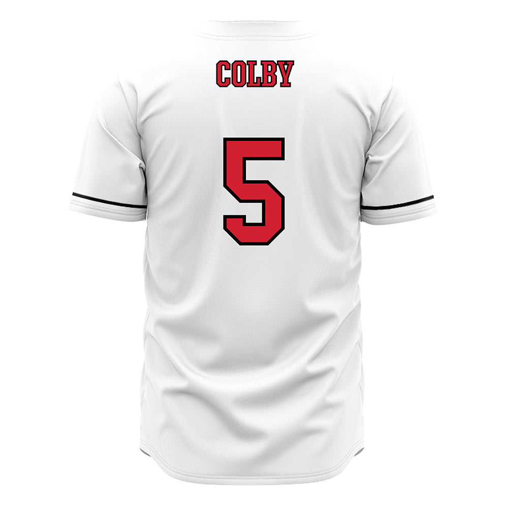 Fairfield - NCAA Baseball : Nolan Colby - White Jersey