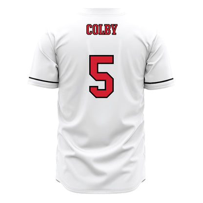 Fairfield - NCAA Baseball : Nolan Colby - White Jersey