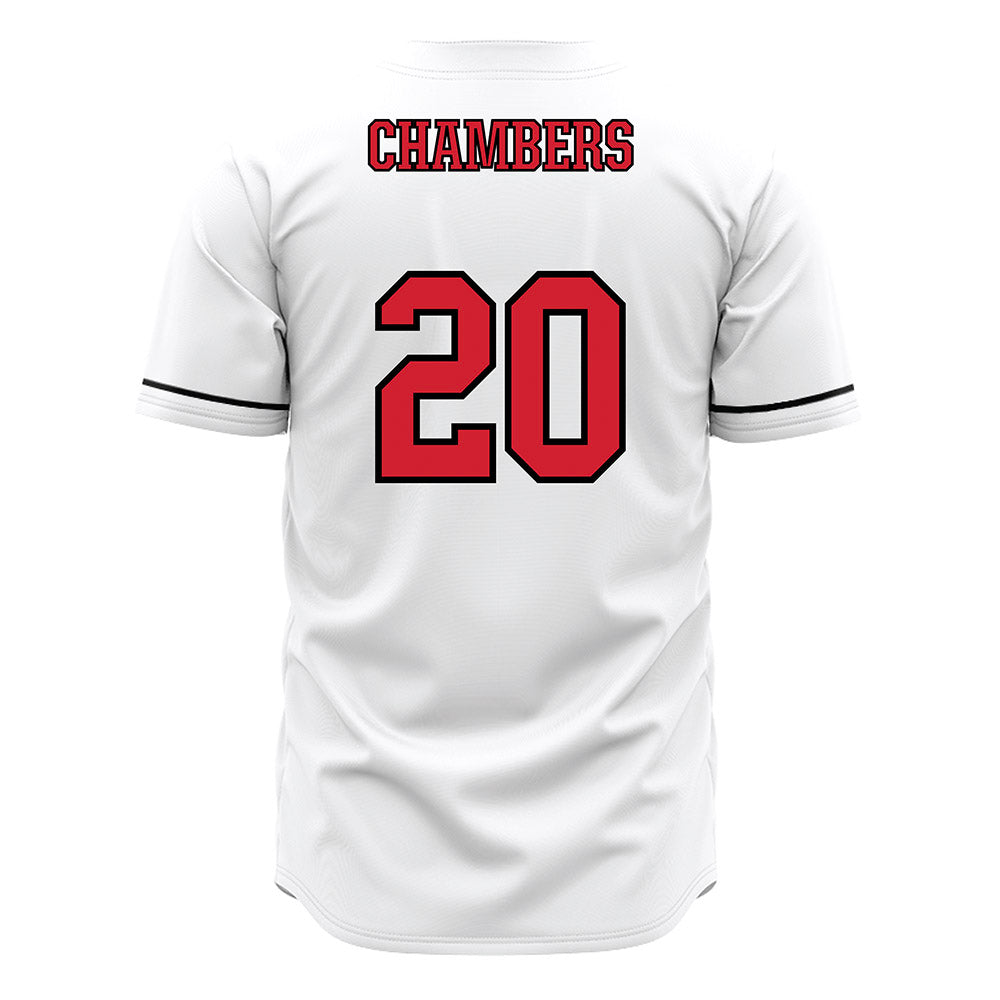 Fairfield - NCAA Baseball : Joseph Chambers - White Jersey-1