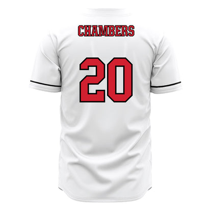 Fairfield - NCAA Baseball : Joseph Chambers - White Jersey-1
