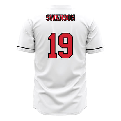 Fairfield - NCAA Baseball : Boden Swanson - White Jersey-1