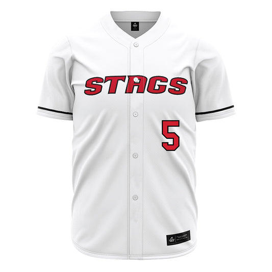 Fairfield - NCAA Baseball : Nolan Colby - White Jersey