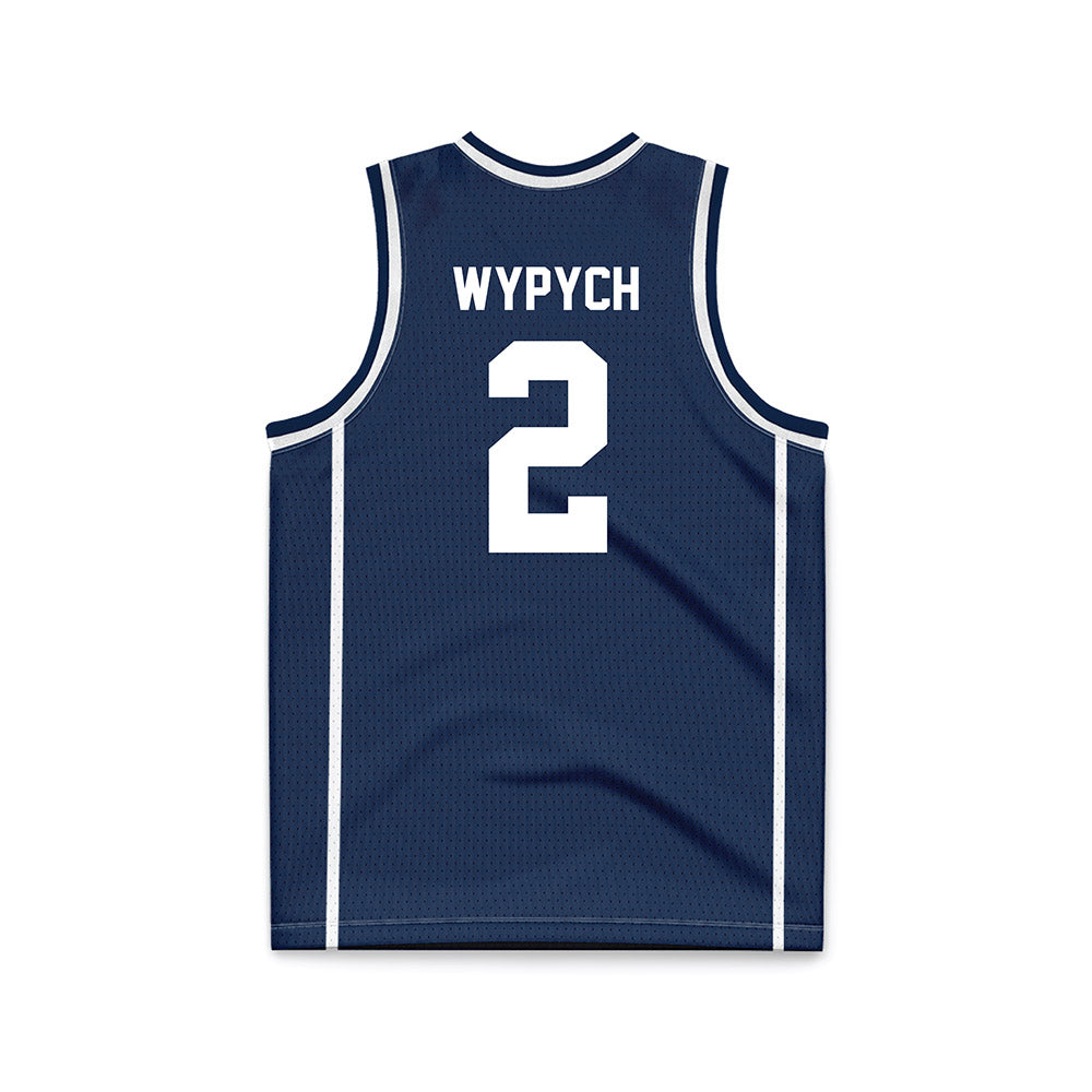 BU - NCAA Women's Basketball : Anna Wypych - Navy Basketball Jersey-1