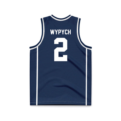 BU - NCAA Women's Basketball : Anna Wypych - Navy Basketball Jersey-1