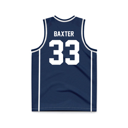 Butler - NCAA Women's Basketball : Addison Baxter - Navy Basketball Jersey-1