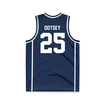 BU - NCAA Women's Basketball : Caroline Dotsey - Navy Basketball Jersey-1