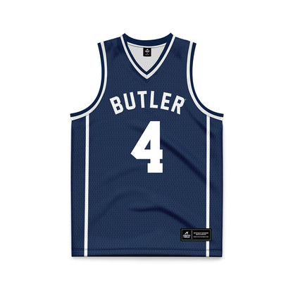 BU - NCAA Women's Basketball : Kennedy Langham - Navy Basketball Jersey-0