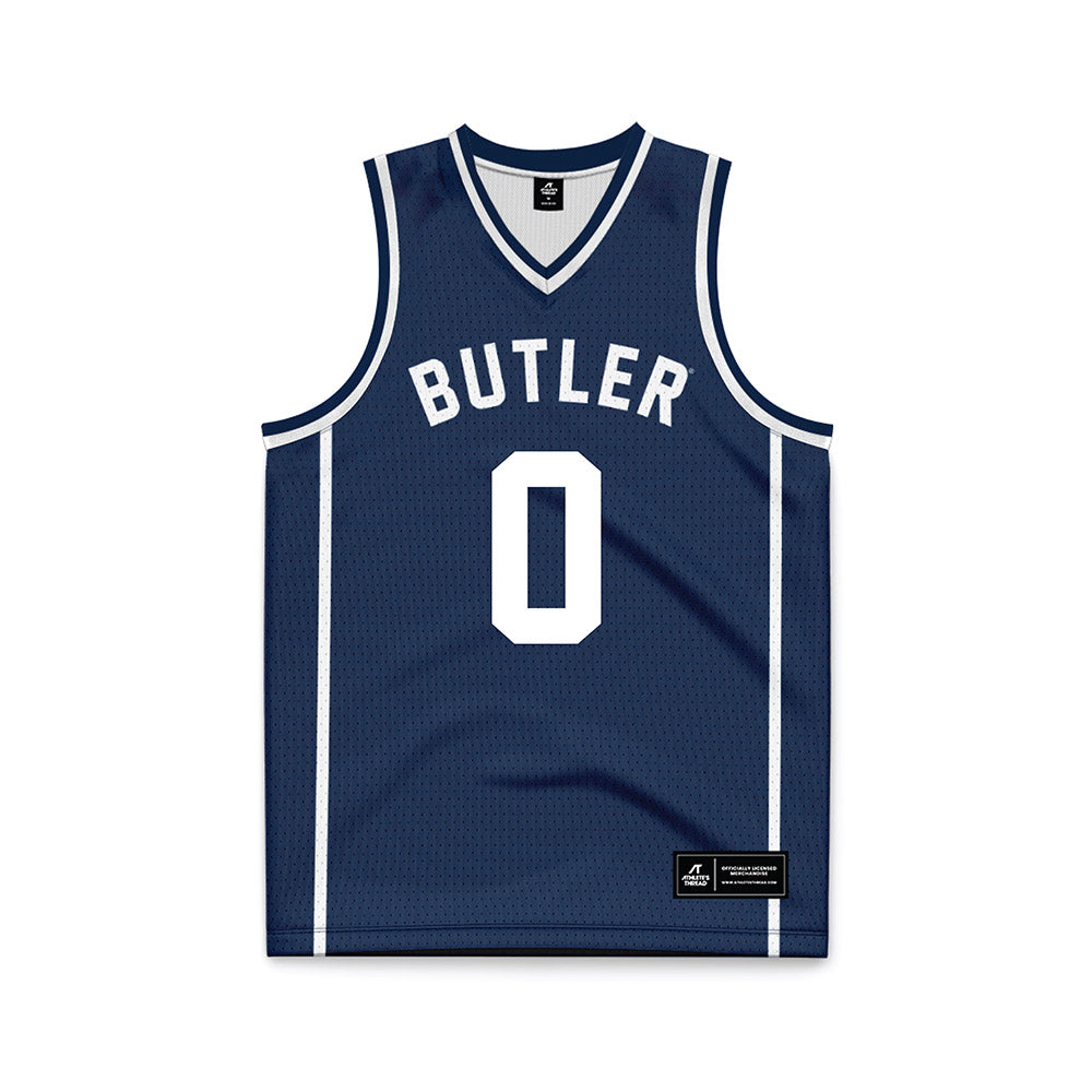 Butler - NCAA Men's Basketball : Jackson Keith - Navy Basketball Jersey-0
