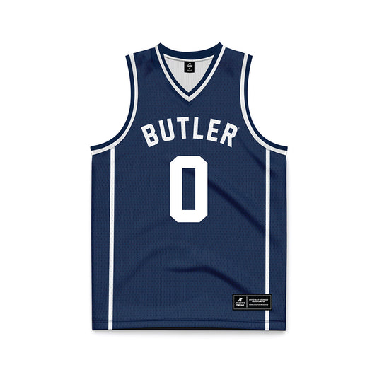 Butler - NCAA Men's Basketball : Jackson Keith - Navy Basketball Jersey-0